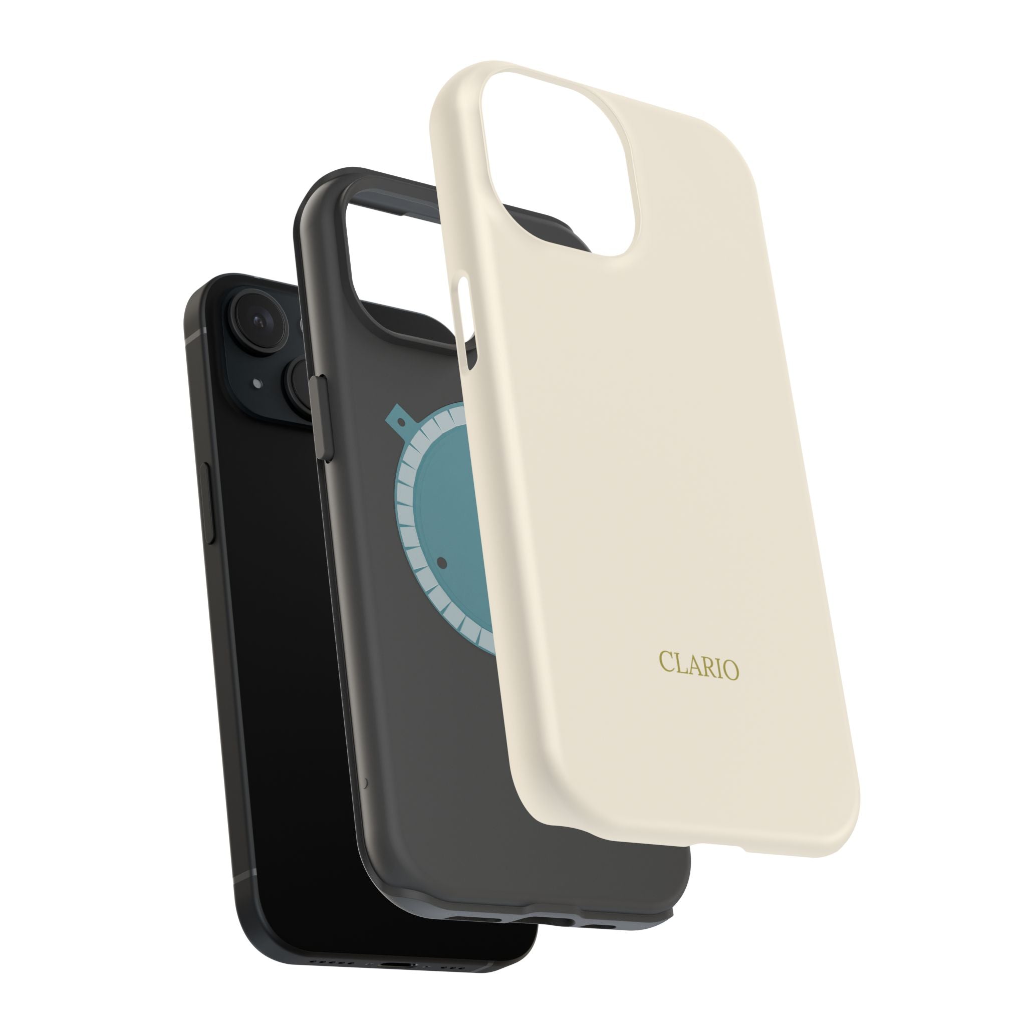 The Classic Clario Phone Case | Cream