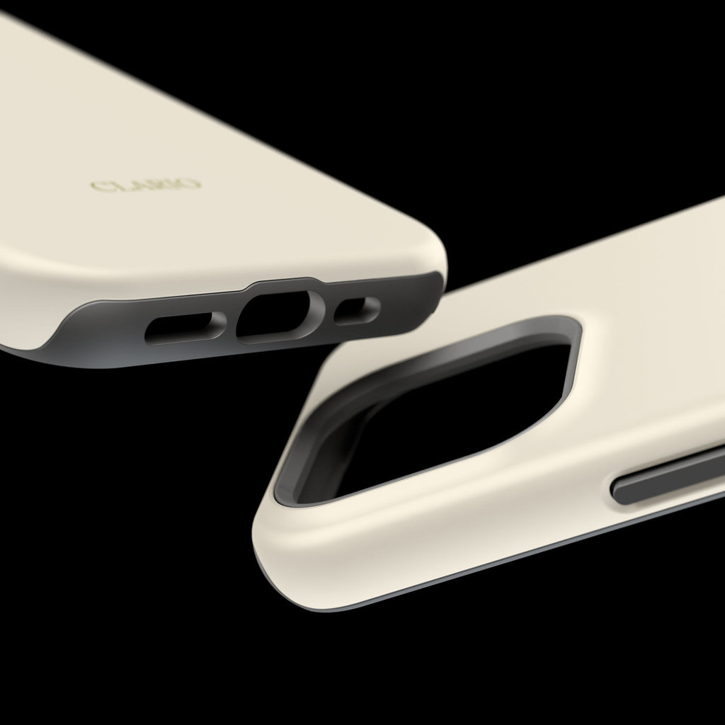 The Classic Clario Phone Case | Cream