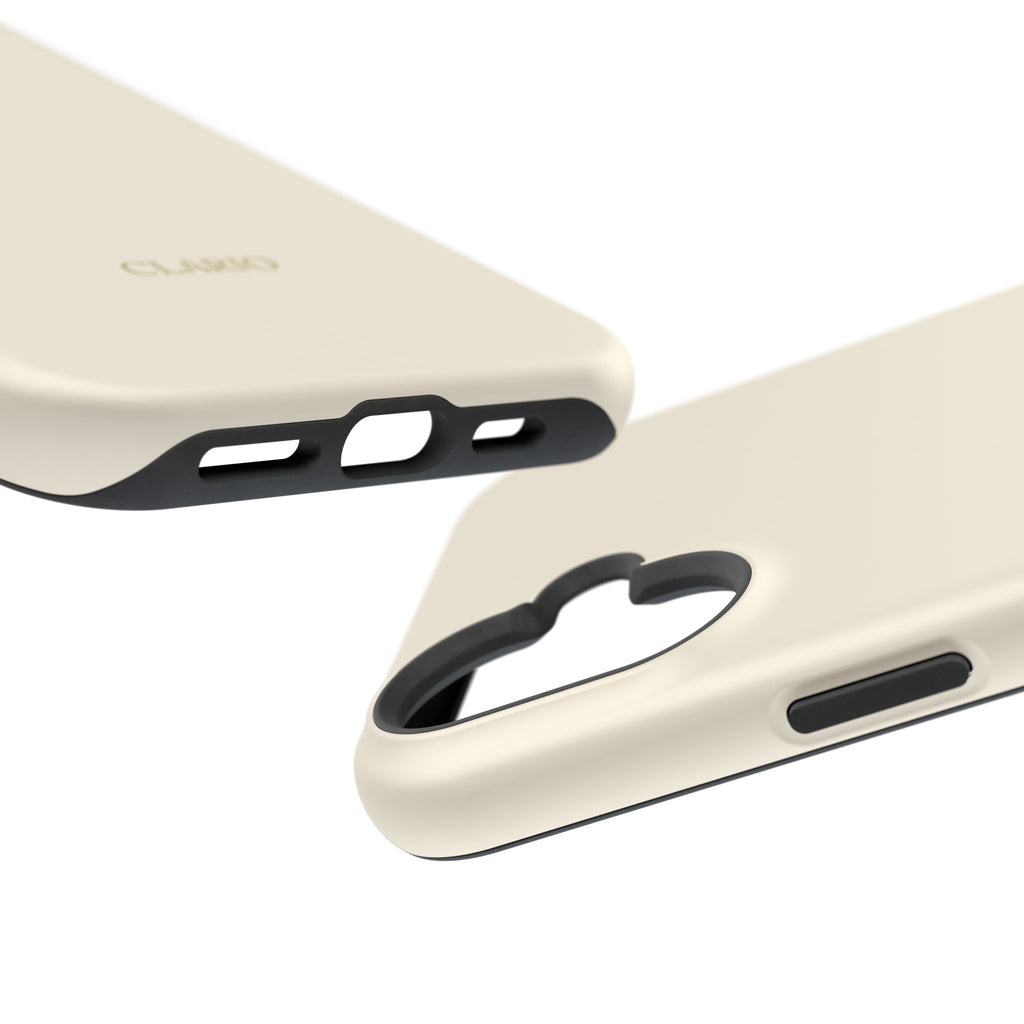 The Classic Clario Phone Case | Cream