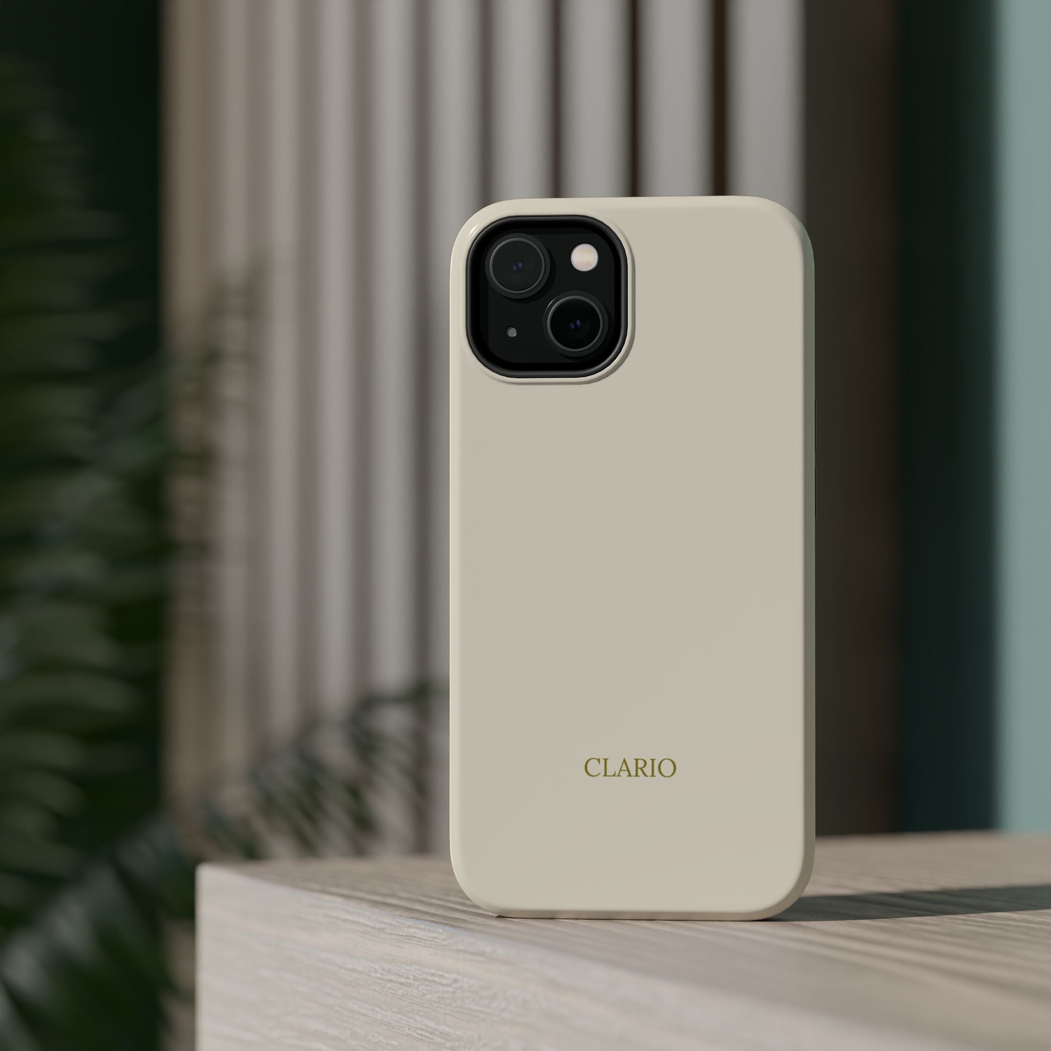 The Classic Clario Phone Case | Cream