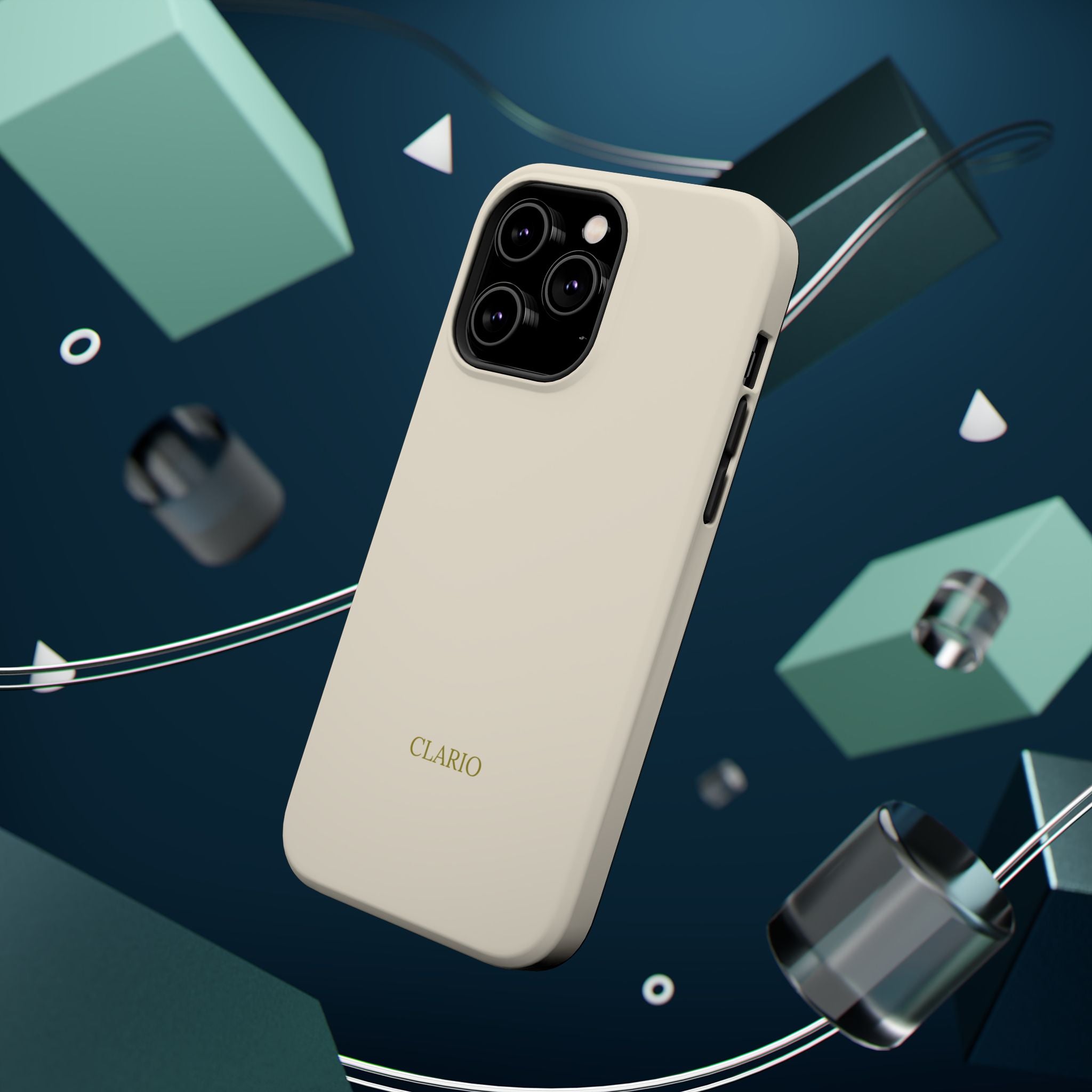 The Classic Clario Phone Case | Cream