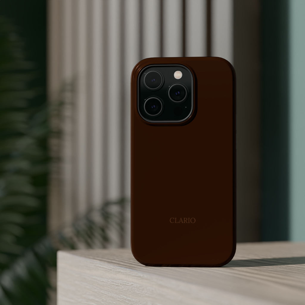 The Classic Clario Phone Case | Chocolate