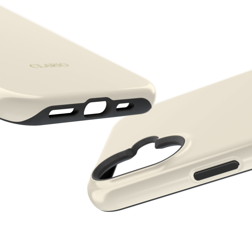 The Classic Clario Phone Case | Cream