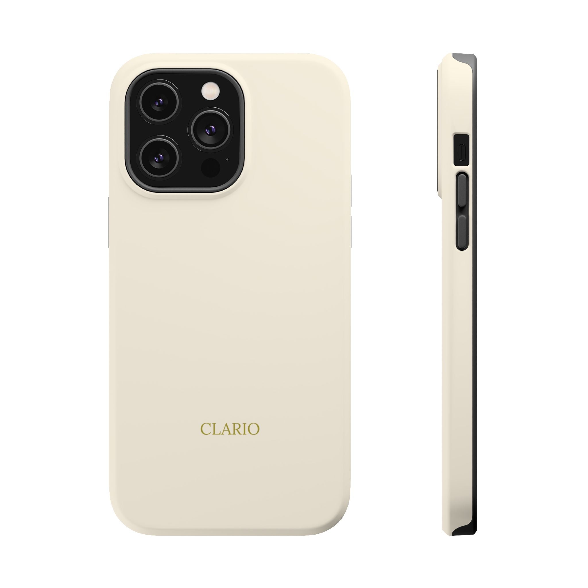 The Classic Clario Phone Case | Cream