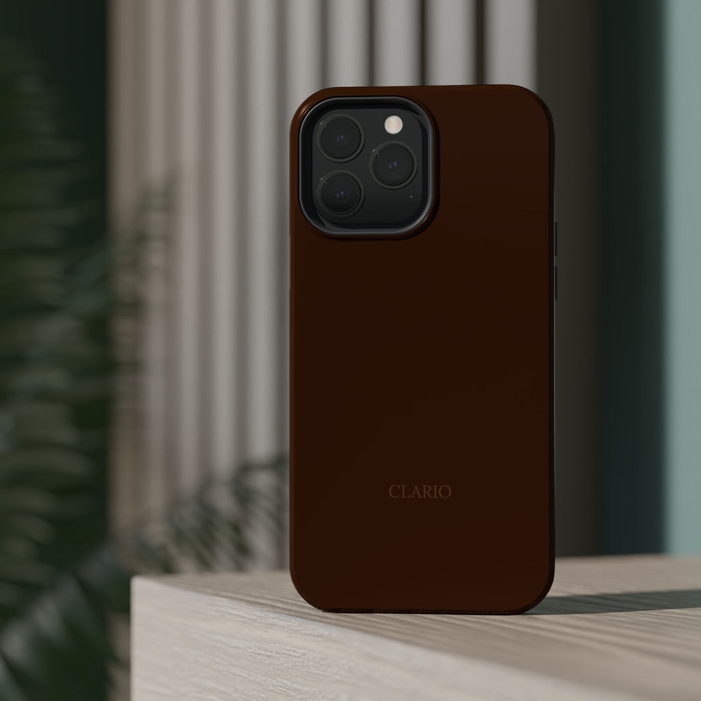 The Classic Clario Phone Case | Chocolate