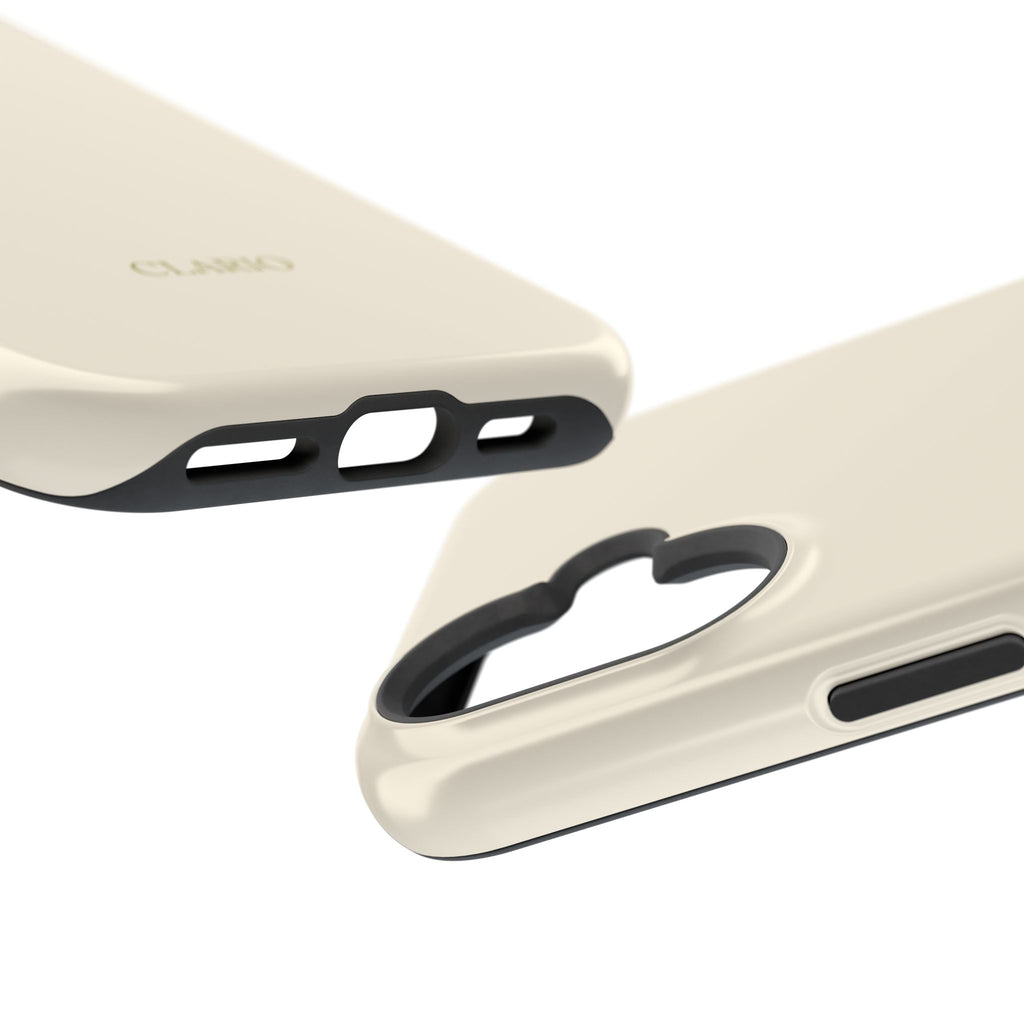The Classic Clario Phone Case | Cream