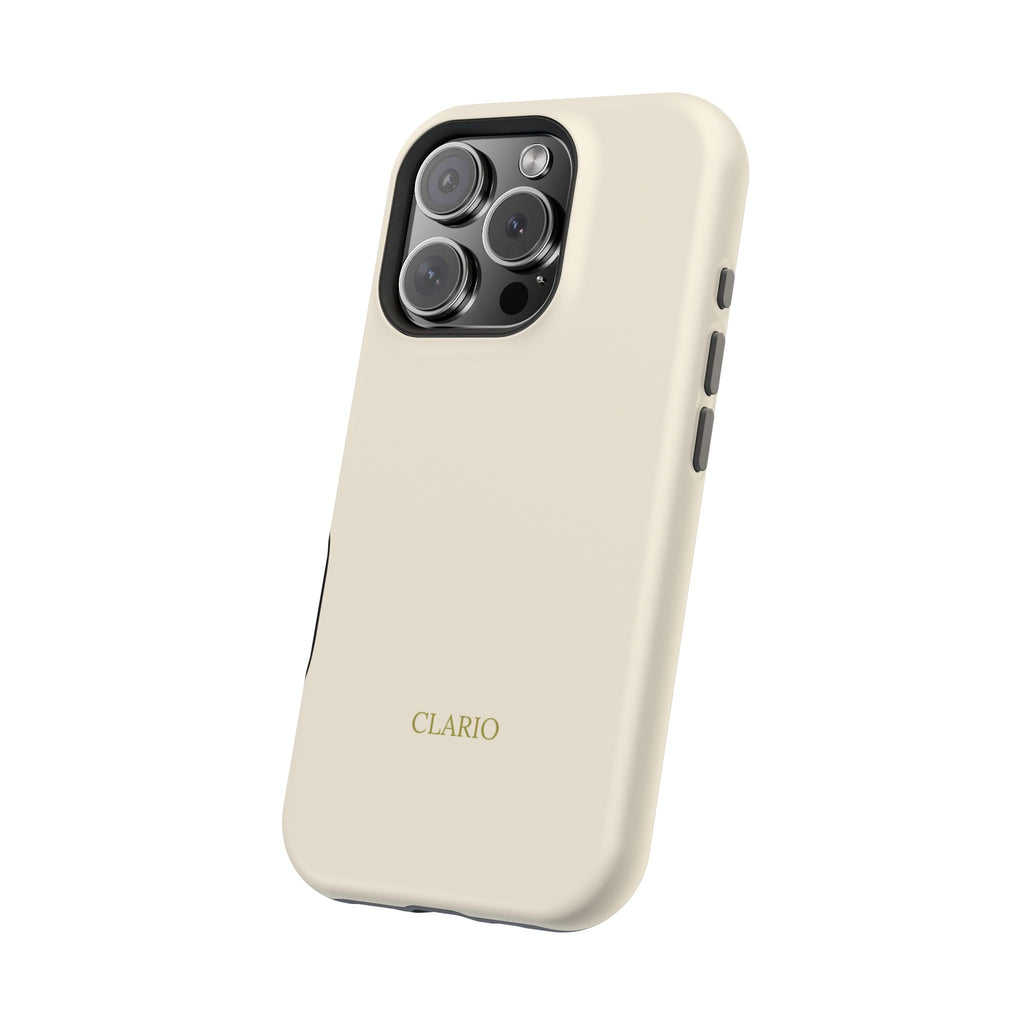 The Classic Clario Phone Case | Cream