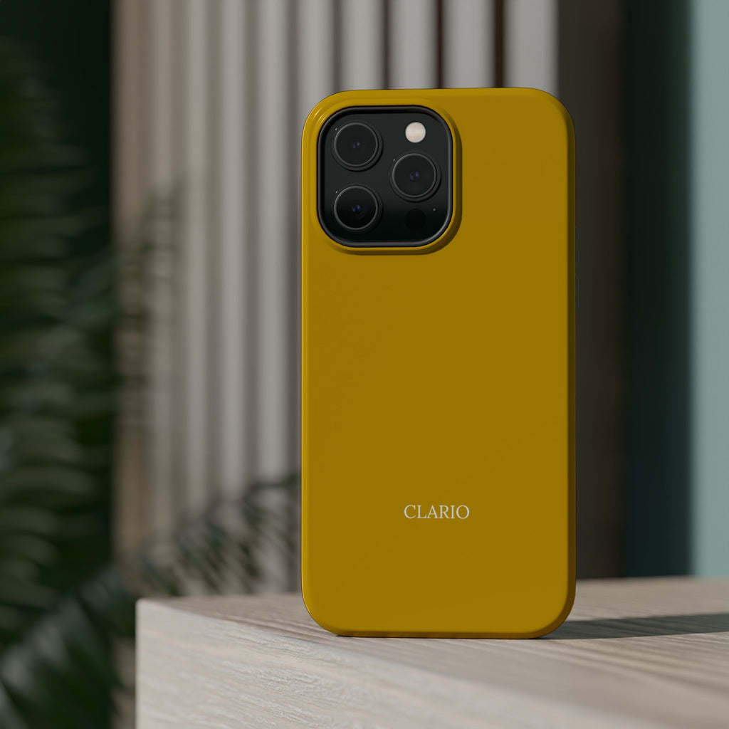 The Classic Clario Phone Case | Mustard