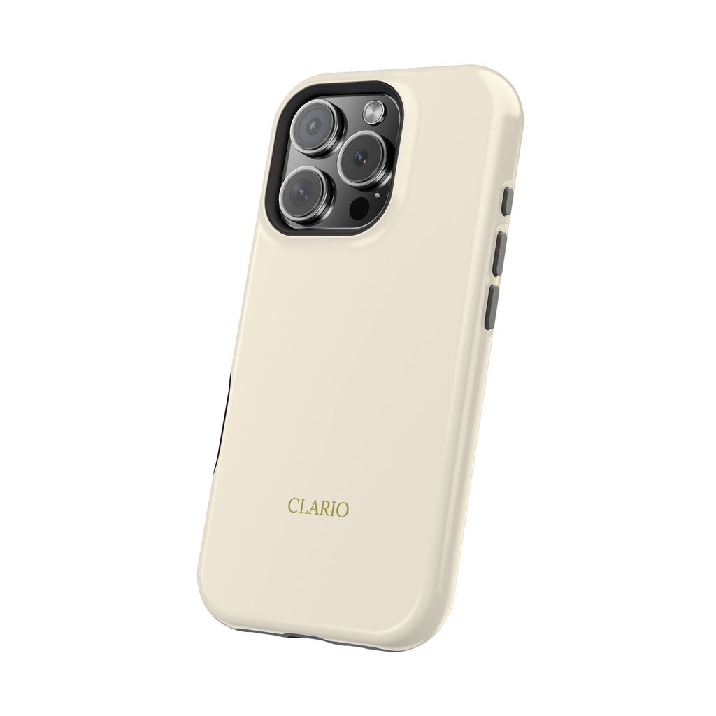 The Classic Clario Phone Case | Cream
