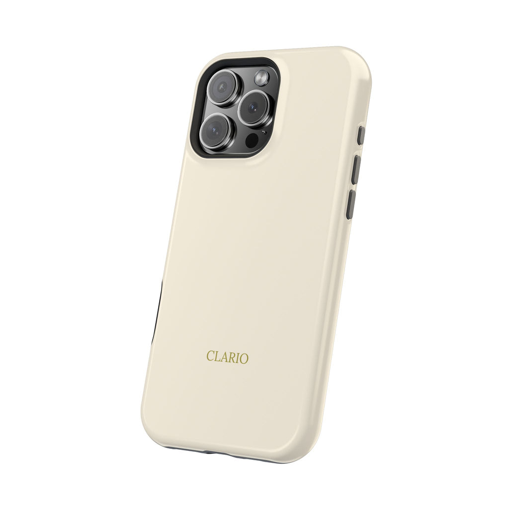 The Classic Clario Phone Case | Cream