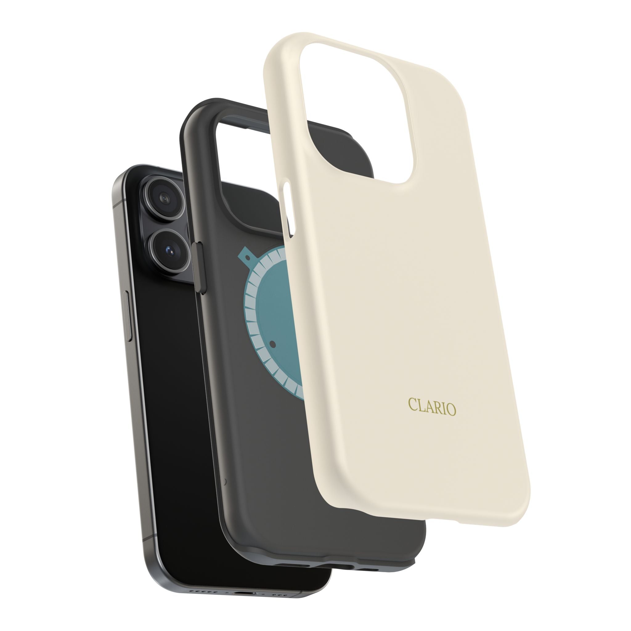 The Classic Clario Phone Case | Cream