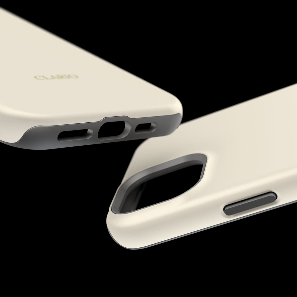 The Classic Clario Phone Case | Cream