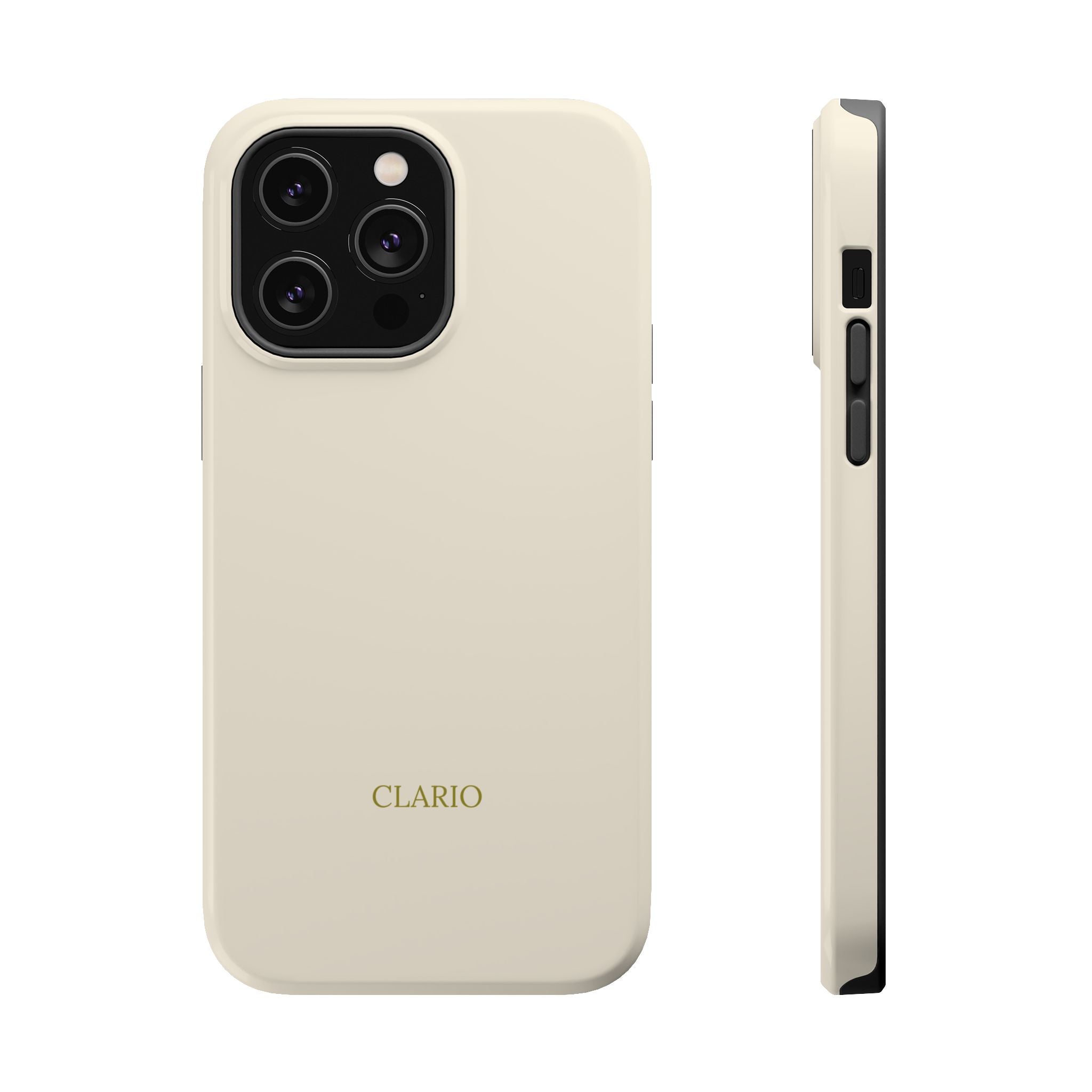 The Classic Clario Phone Case | Cream