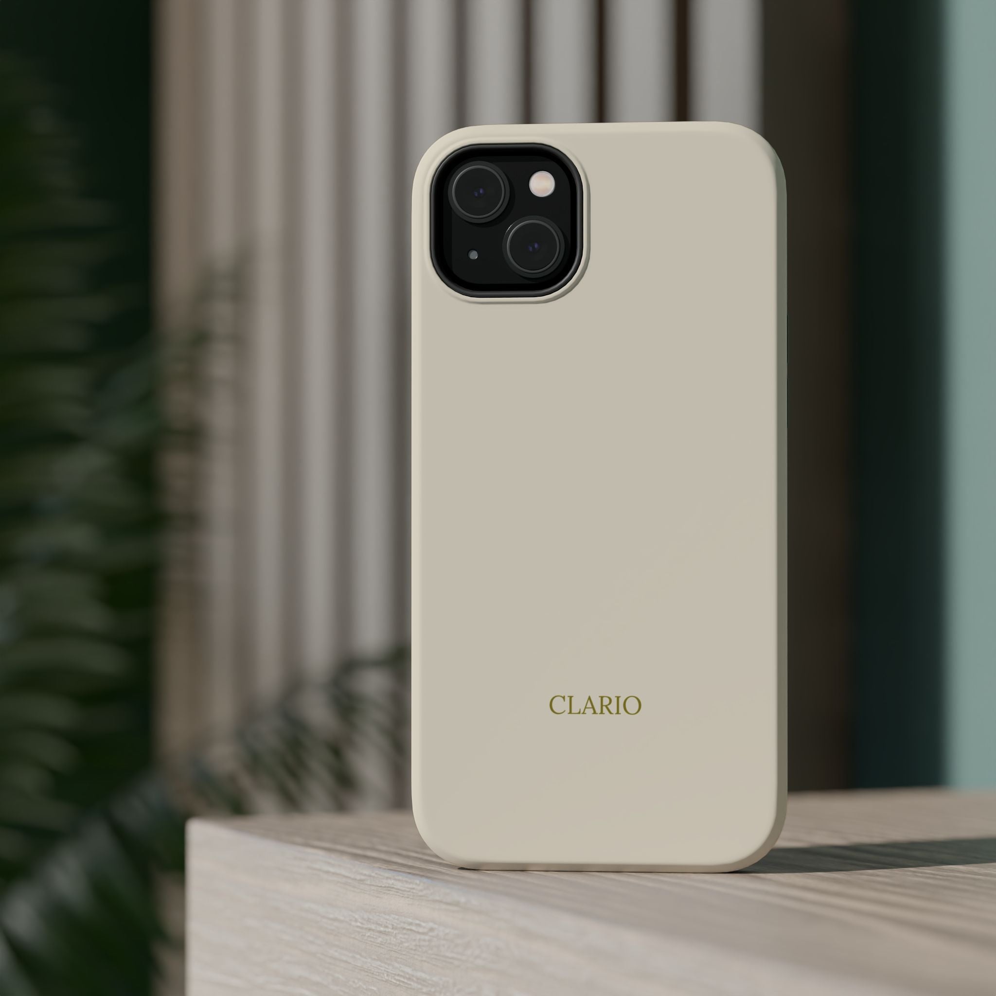 The Classic Clario Phone Case | Cream