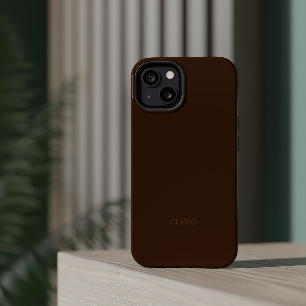 The Classic Clario Phone Case | Chocolate
