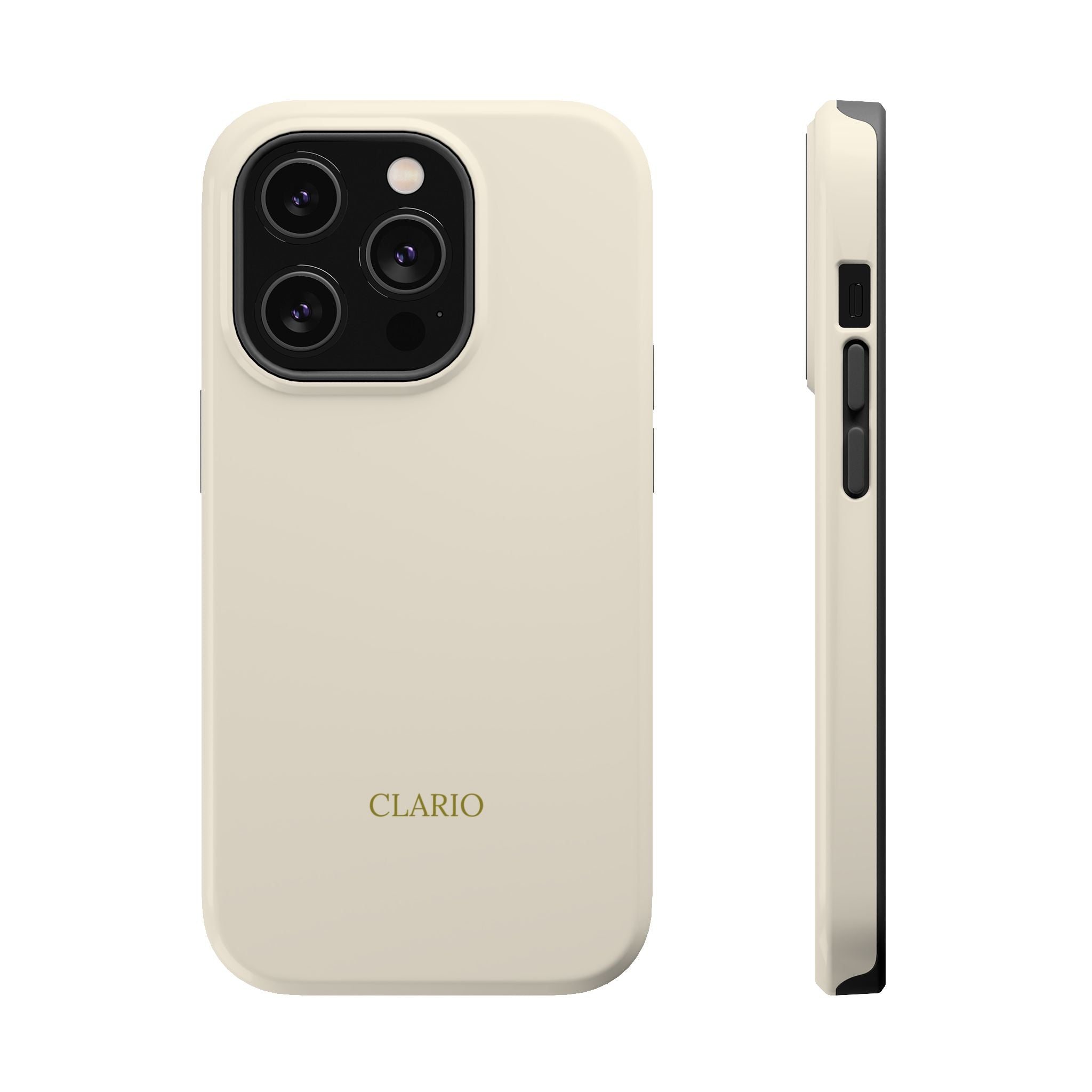 The Classic Clario Phone Case | Cream