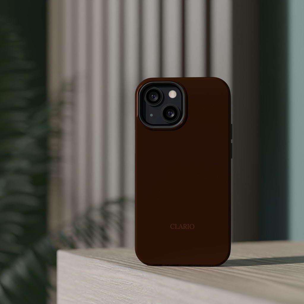 The Classic Clario Phone Case | Chocolate