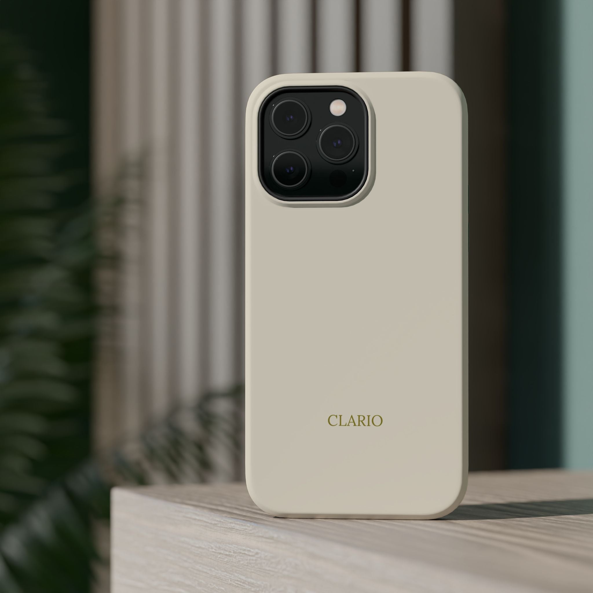The Classic Clario Phone Case | Cream
