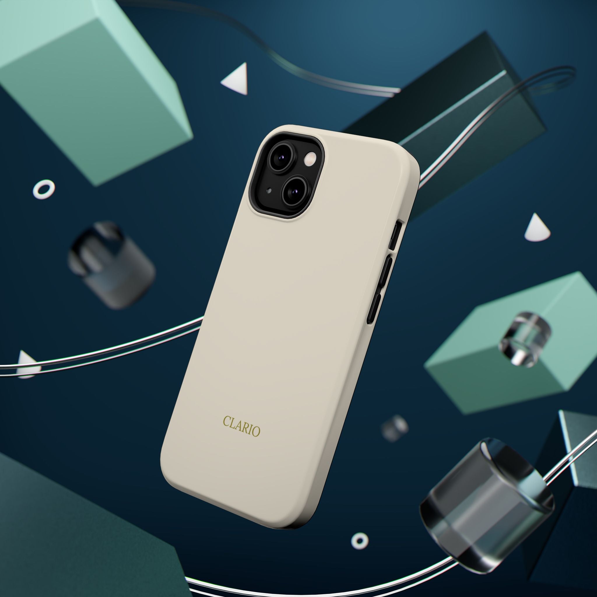 The Classic Clario Phone Case | Cream