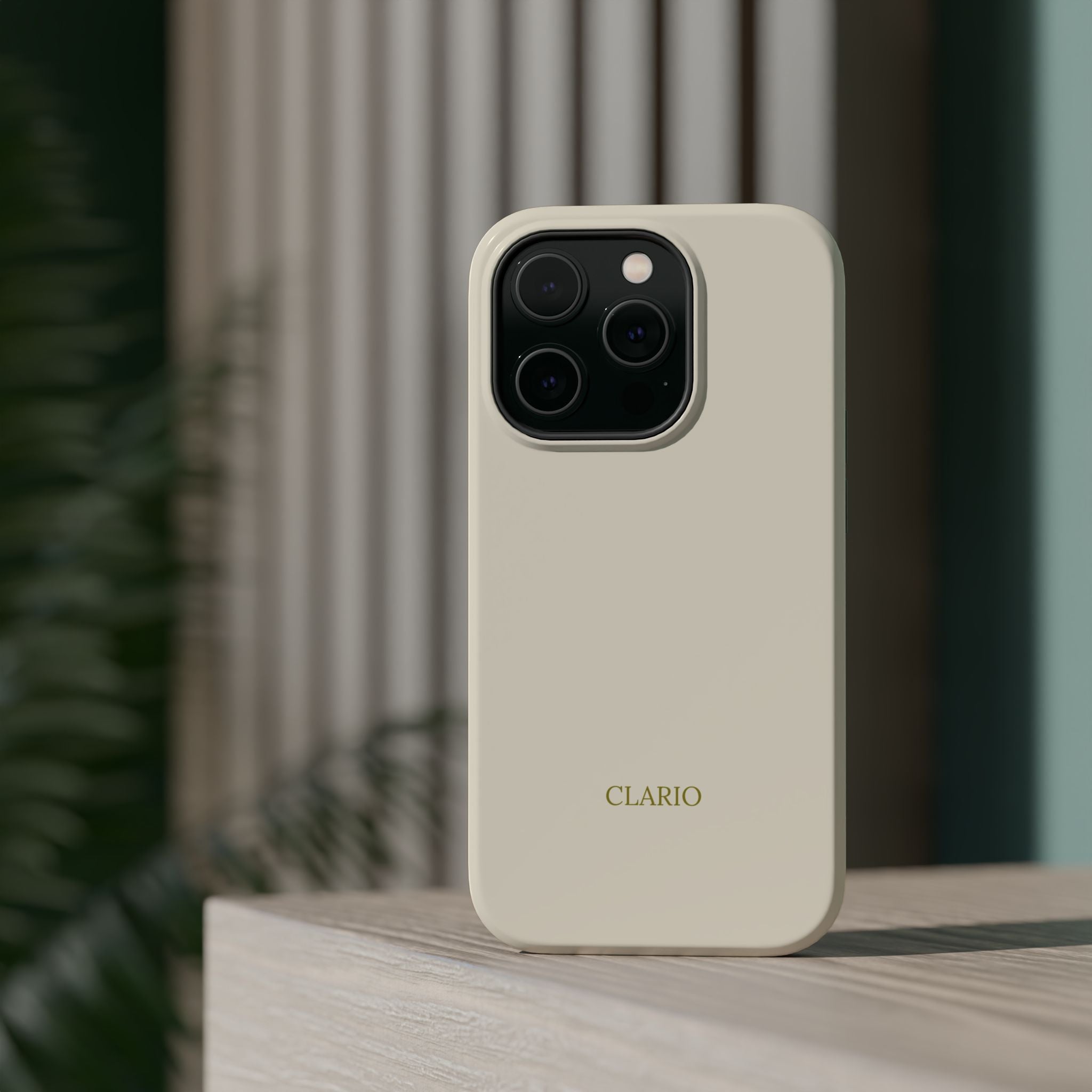 The Classic Clario Phone Case | Cream